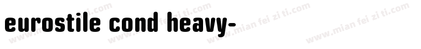 eurostile cond heavy字体转换